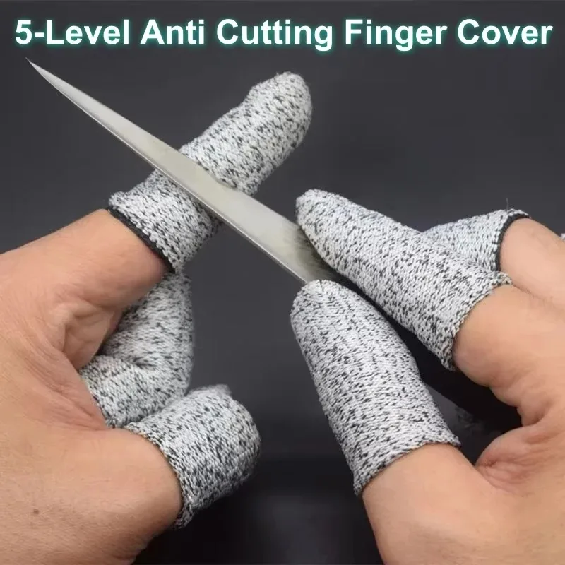 Cut Resistant Glove - 50PCS Anti-Cut Finger Cots Protective Gloves