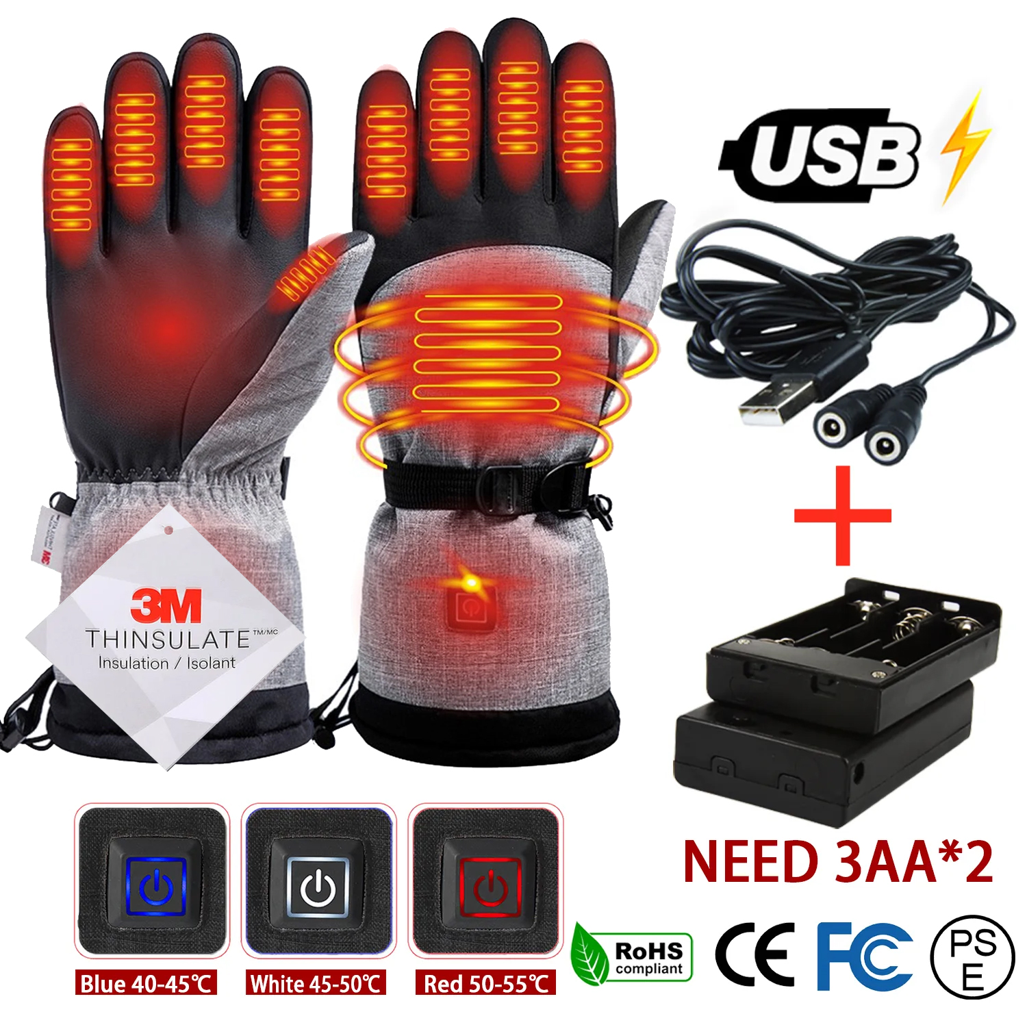Winter Glove Insulated - Winter Gloves 3M Cotton Heating Hand