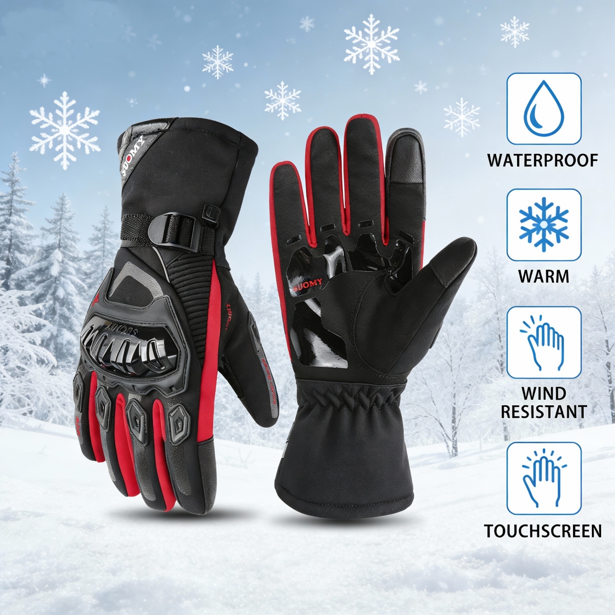 Winter Waterproof Motorcycle G - đánh giá và giá Winter Glove Insulated