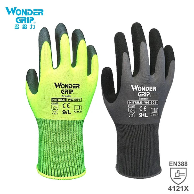 Wonder Grip Construction Glove - đánh giá và giá Nitrile Mechanic Glove