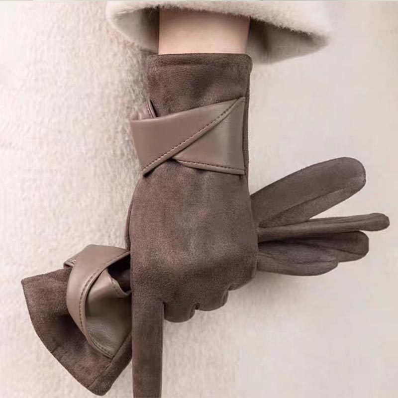 1 Pair Suede Gloves For Women  - đánh giá và giá Leather Driving Glove