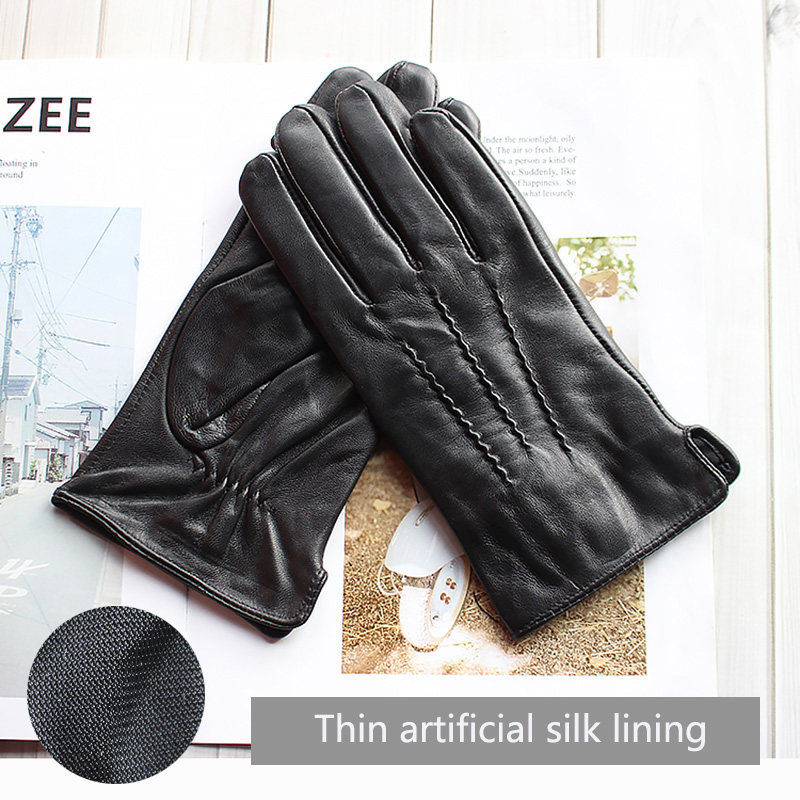 Autumn Thin Sheepskin Leather  - đánh giá và giá Leather Driving Glove
