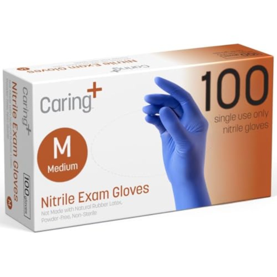 Caring Nitrile Exam Gloves, Bl - đánh giá và giá Exam Glove Nitrile