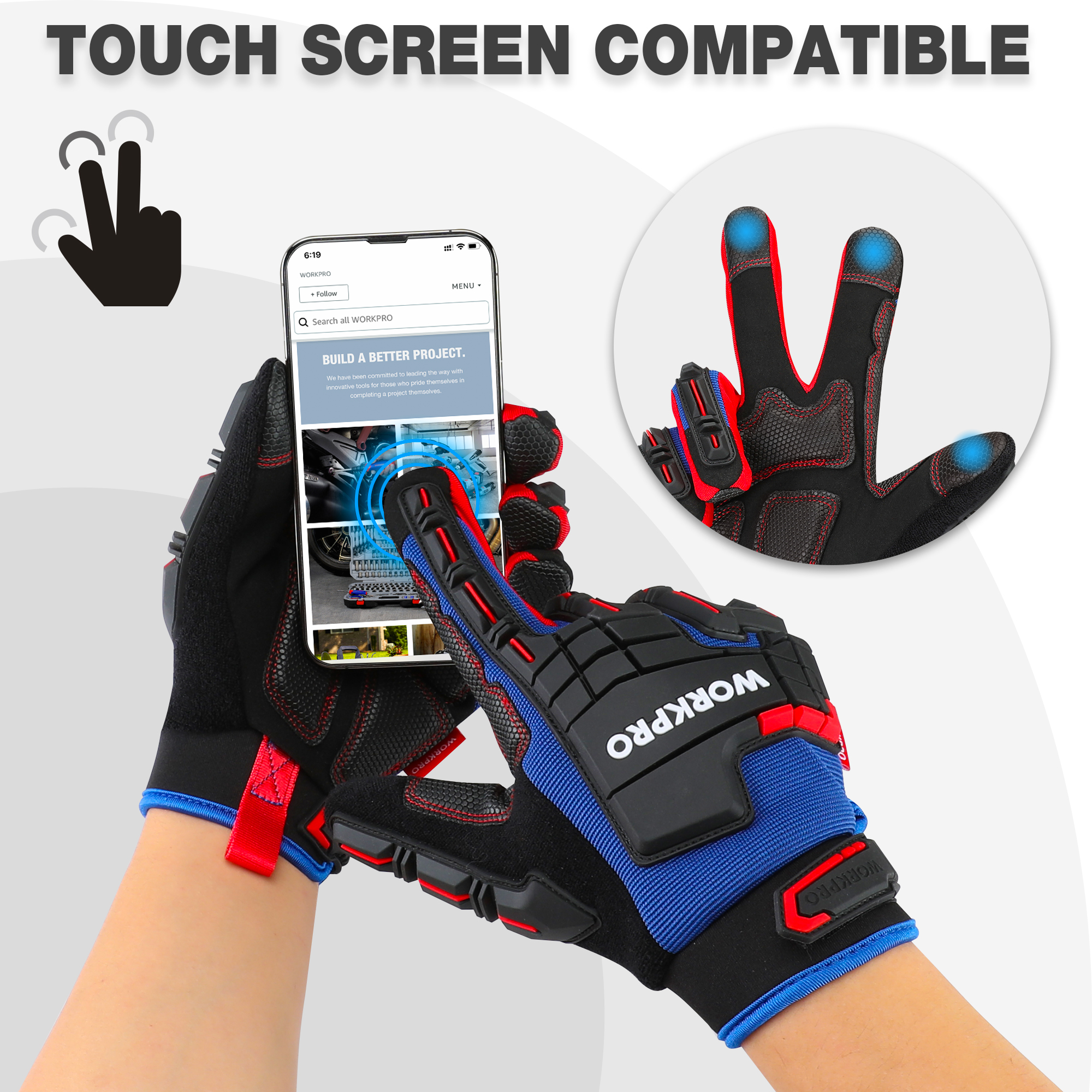 WORKPRO Heavy-duty Work Gloves - đánh giá và giá Work Glove Impact