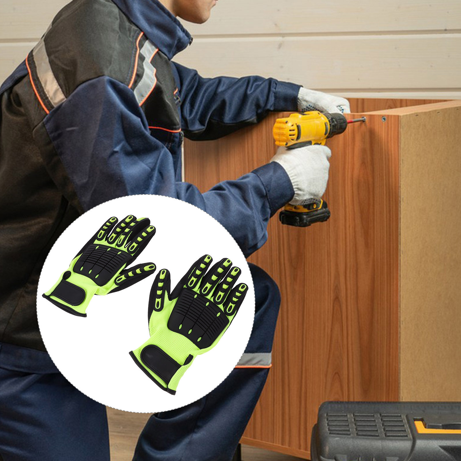 1Pair Heavy Duty Cut Resistant - đánh giá và giá Work Glove Impact