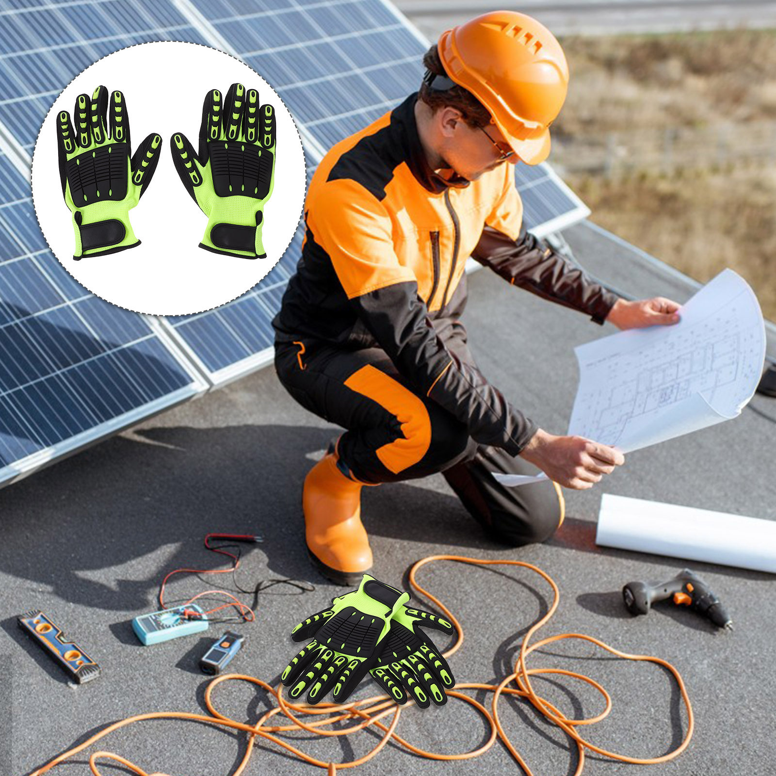 1Pair Heavy Duty Cut Resistant - đánh giá và giá Work Glove Impact