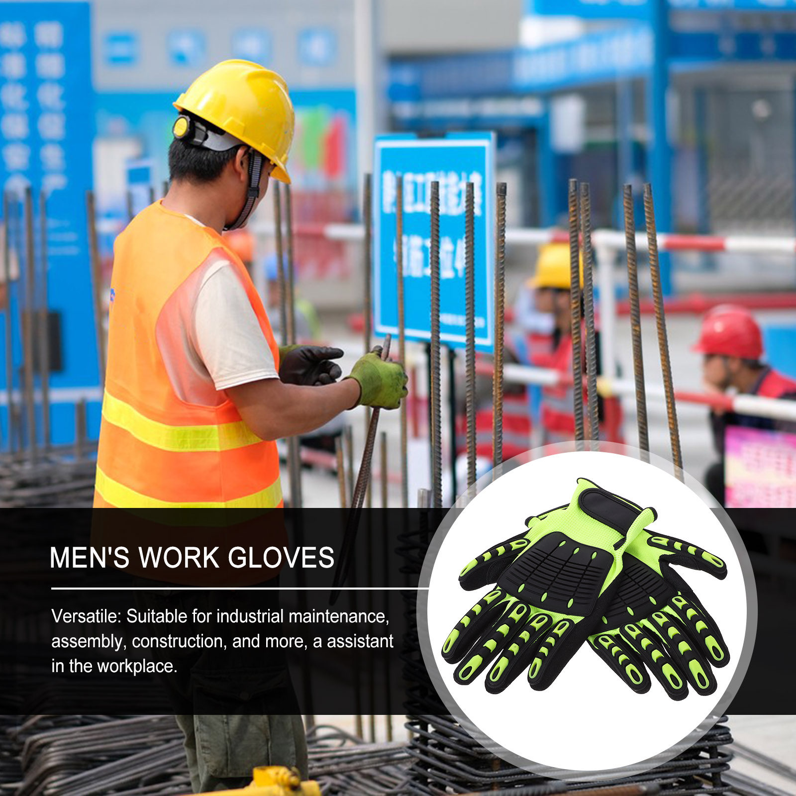 1Pair Heavy Duty Cut Resistant - đánh giá và giá Work Glove Impact