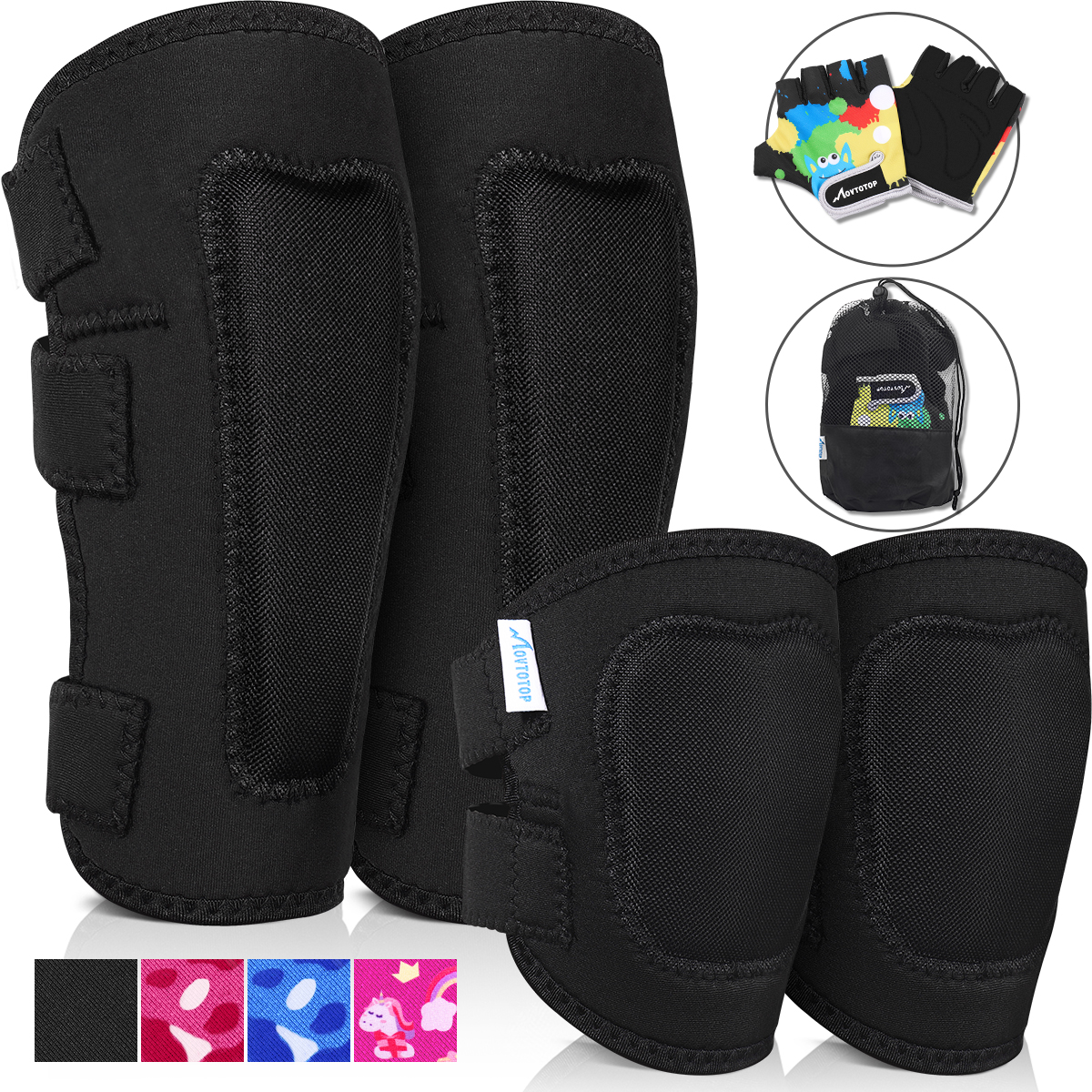 MOVTOTOP Protective Gear Set K - đánh giá và giá Cycling Glove Padded