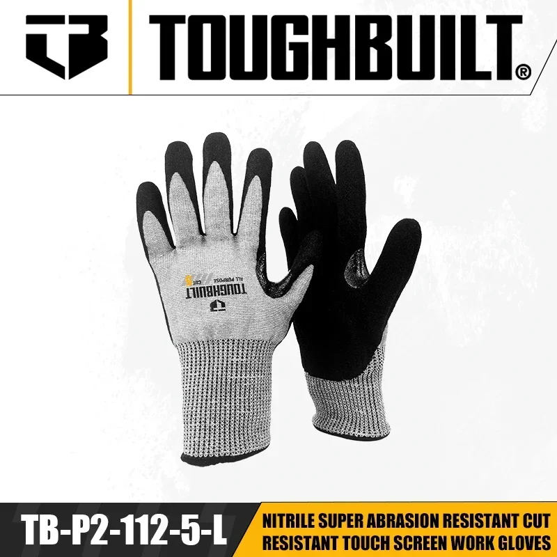 TOUGHBUILT TB-P2-112-5-L Nitri - đánh giá và giá Nitrile Mechanic Glove