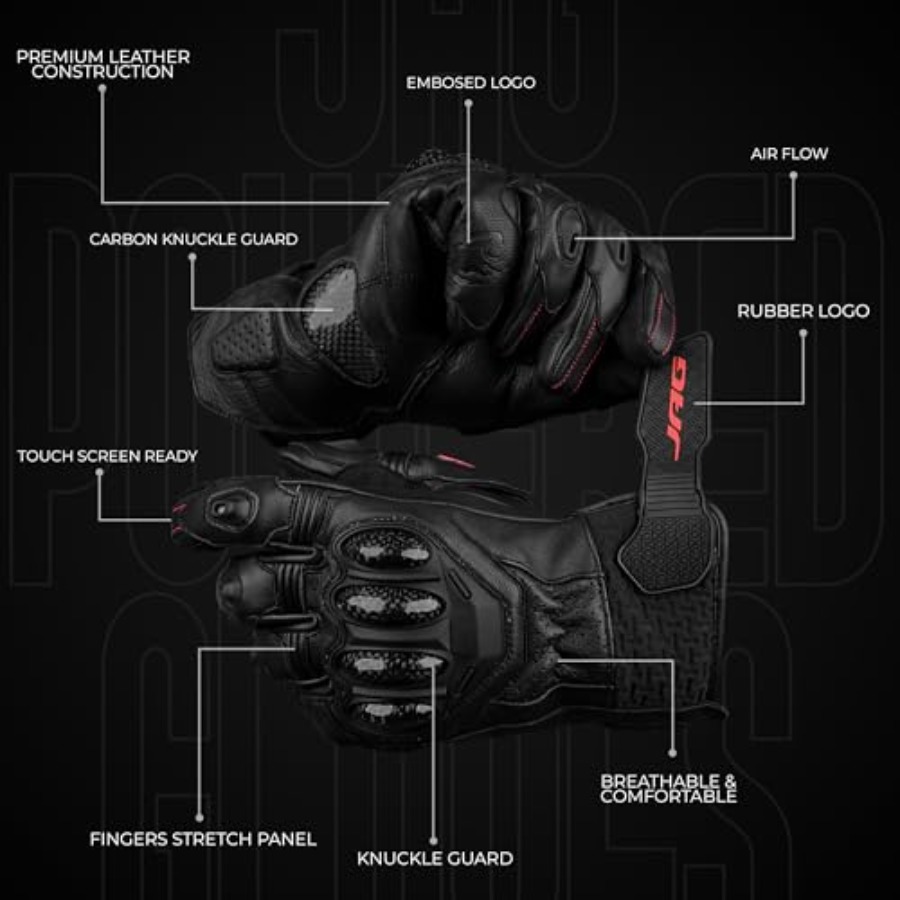 Leather Motorcycle Gloves for  - đánh giá và giá Motorcycle Glove Knuckle