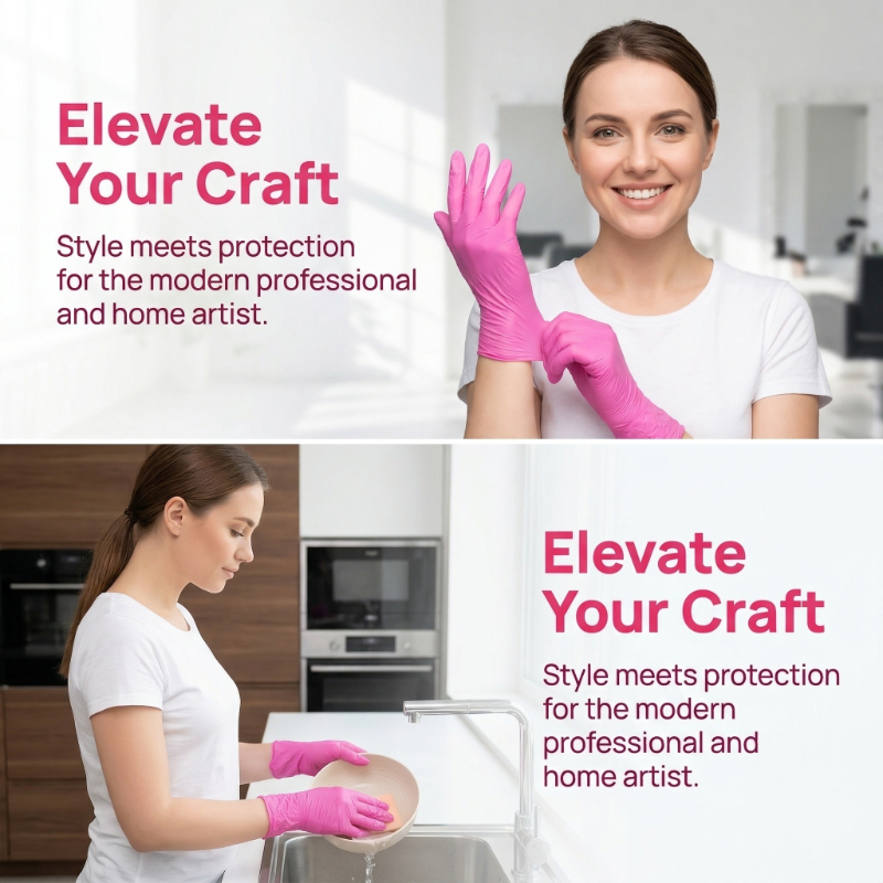 10-100PCS Pink Nitrile Disposa - đánh giá và giá Nitrile Mechanic Glove