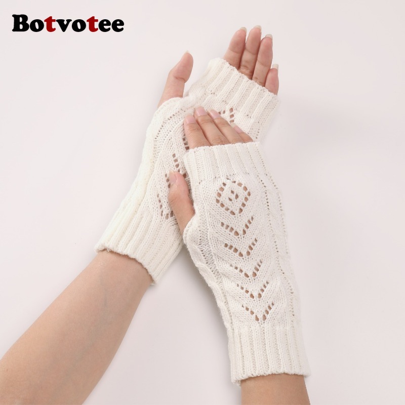 Botvotee Y2k Accessories Free  - đánh giá và giá Fingerless Glove Knit