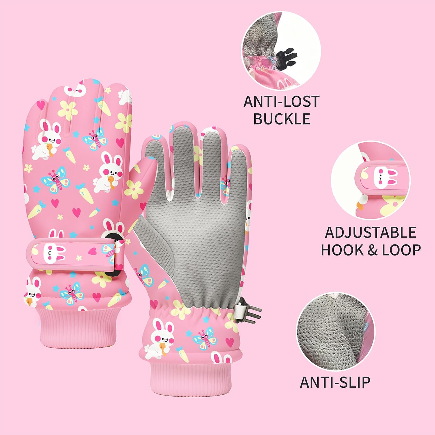 Kids Winter Snow Gloves, Water - đánh giá và giá Winter Glove Insulated