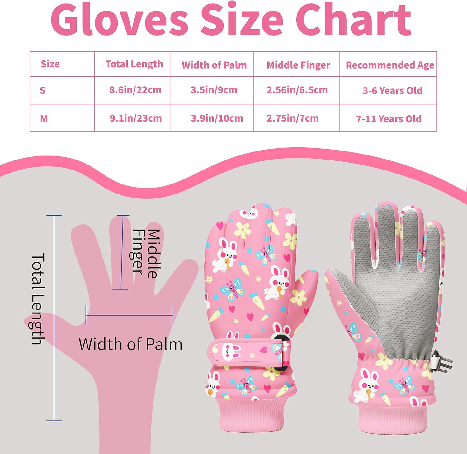 Kids Winter Snow Gloves, Water - đánh giá và giá Winter Glove Insulated