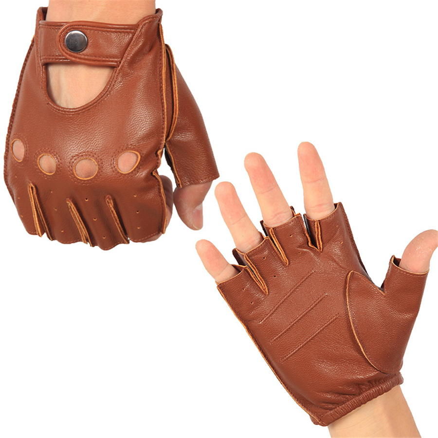 High Quality Man's Half Finger - đánh giá và giá Leather Driving Glove