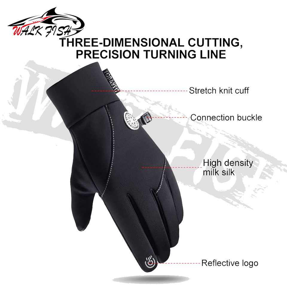 WALK FISH Winter Anti-slip Fis - đánh giá và giá Cycling Glove Padded
