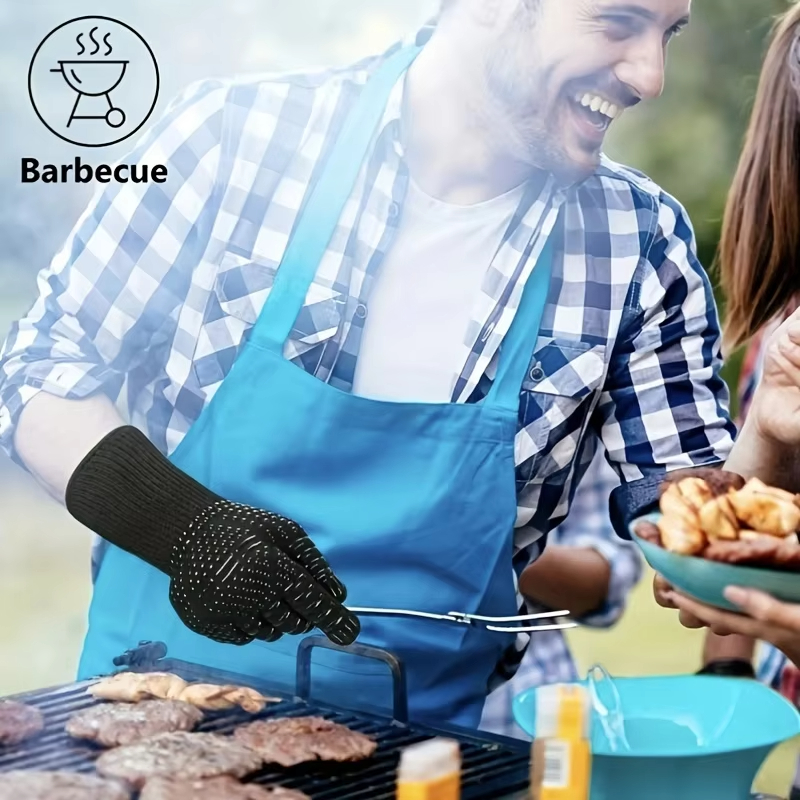 1PCS Piece BBQ Gloves High Tem - đánh giá và giá Oven Mitt Silicone