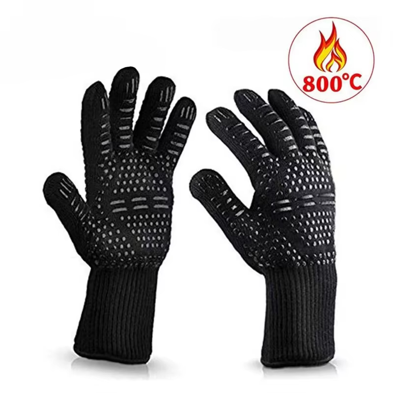 1PCS Piece BBQ Gloves High Tem - đánh giá và giá Oven Mitt Silicone
