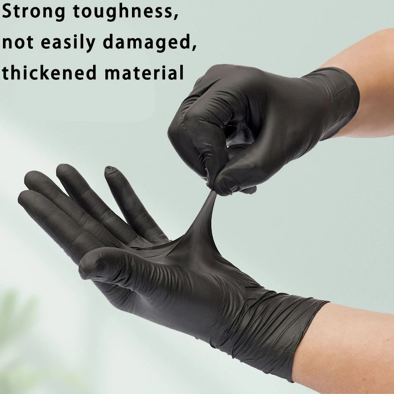 Black Nitrile Disposable Glove - đánh giá và giá Nitrile Mechanic Glove
