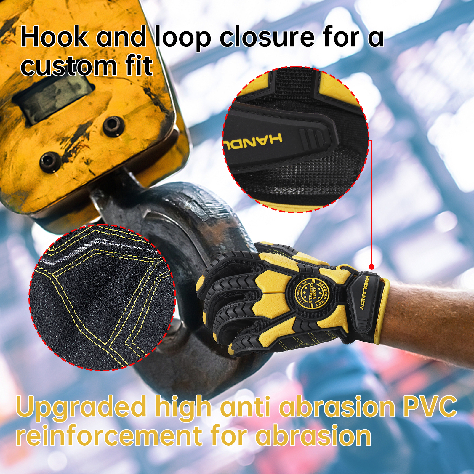 PVC Reinforced Impact Protecti - đánh giá và giá Work Glove Impact