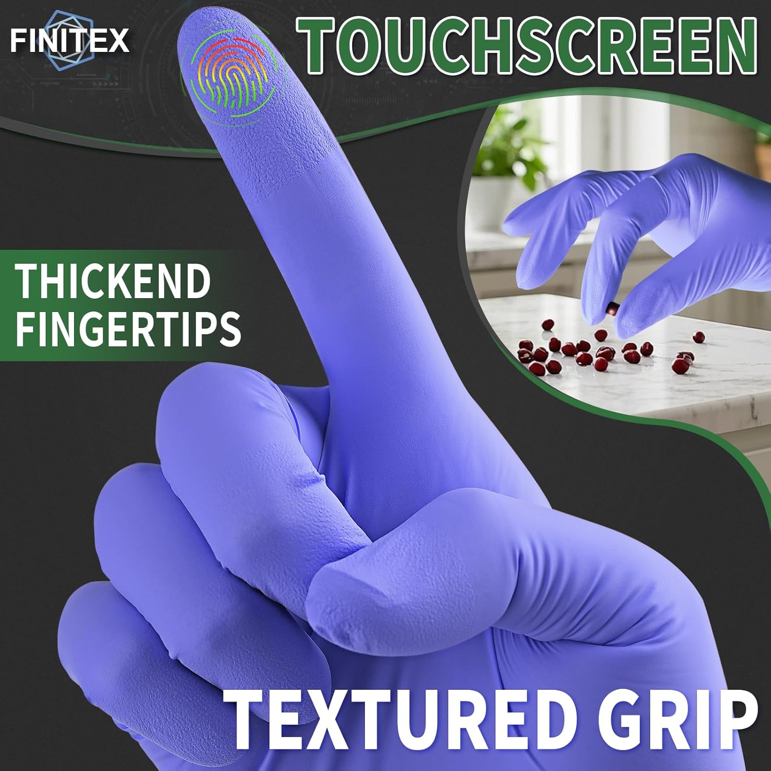 Nitrile Disposable Gloves Ice  - đánh giá và giá Exam Glove Nitrile