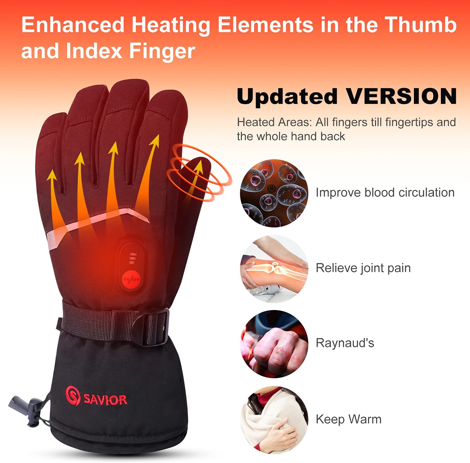 SNOW DEER Winter Heated Gloves - đánh giá và giá Heat Resistant Glove