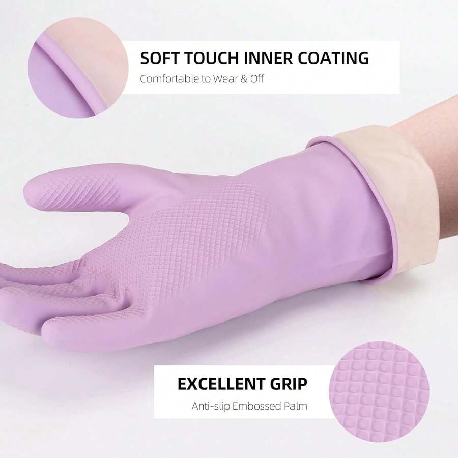 6 Pairs Rubber Cleaning Gloves - đánh giá và giá Rubber Glove Cleaning