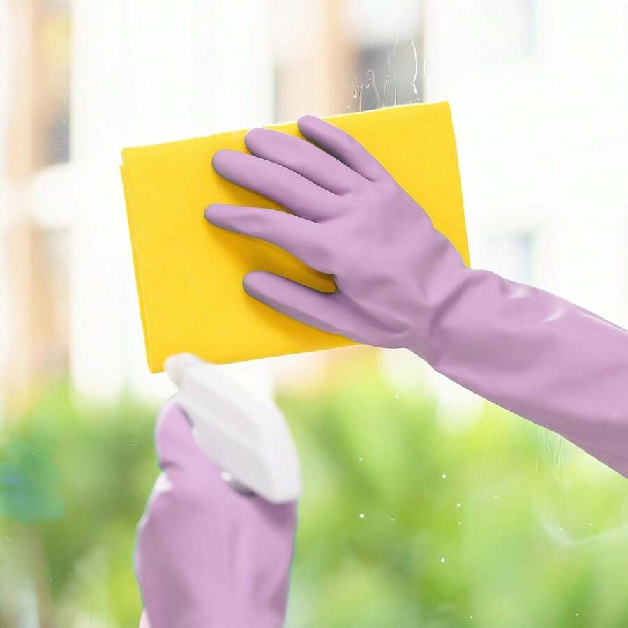 6 Pairs Rubber Cleaning Gloves - đánh giá và giá Rubber Glove Cleaning