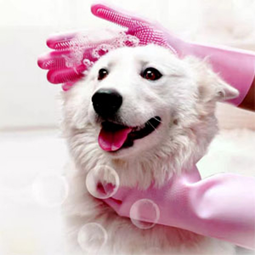 Silicone dishwashing gloves, h - đánh giá và giá Dish Glove Rubber