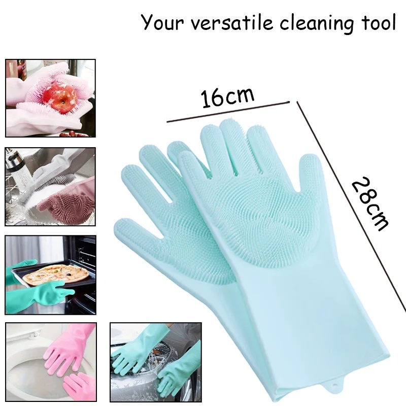 Silicone dishwashing gloves, h - đánh giá và giá Dish Glove Rubber