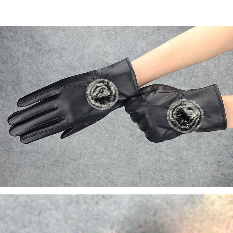 Women Winter Genuine Leather G - đánh giá và giá Wool Glove Lined
