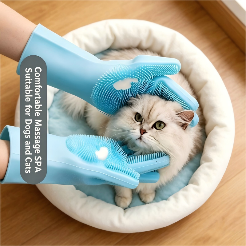 Silicone Pet Bathing Glove, Mu - đánh giá và giá Rubber Glove Cleaning