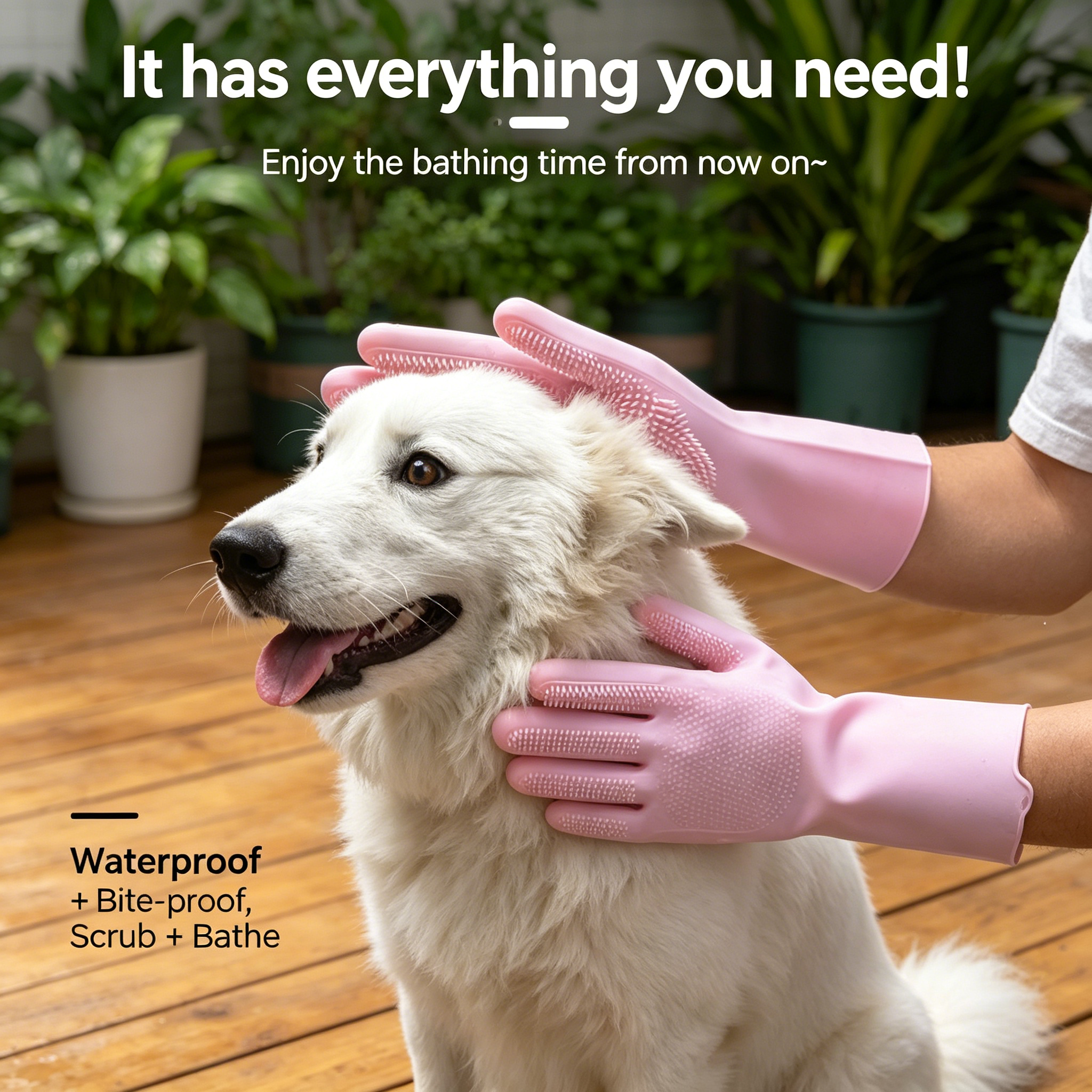 Silicone Pet Bathing Glove, Mu - đánh giá và giá Rubber Glove Cleaning