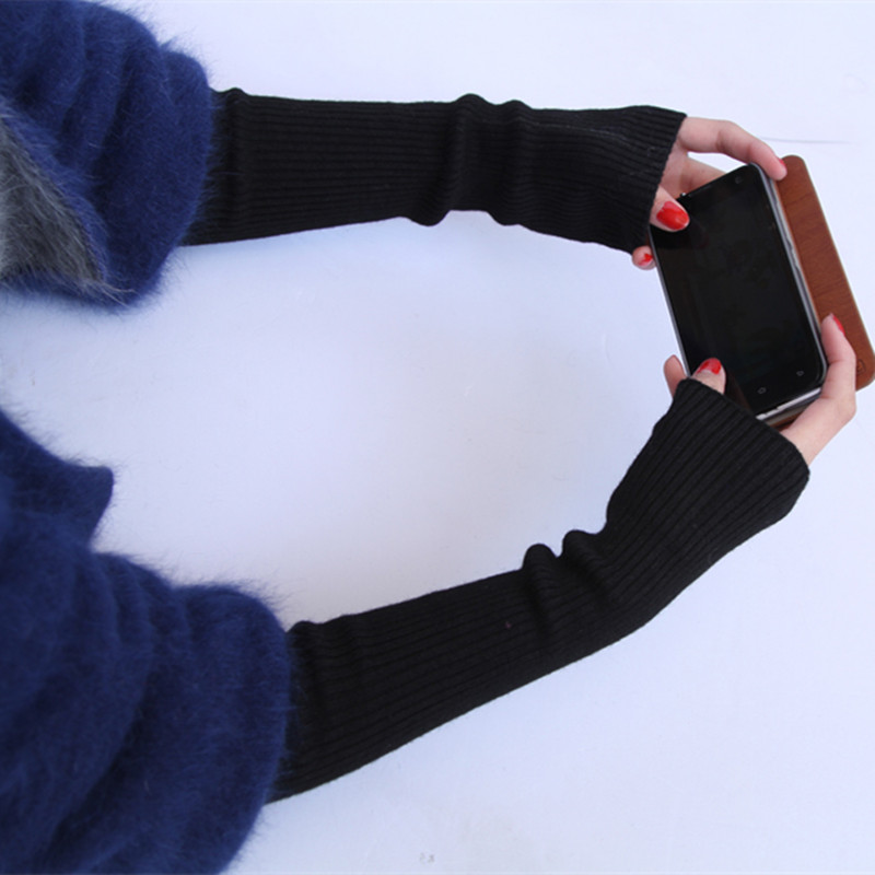Wholesale Autumn Winter 50cm W - đánh giá và giá Fingerless Glove Knit