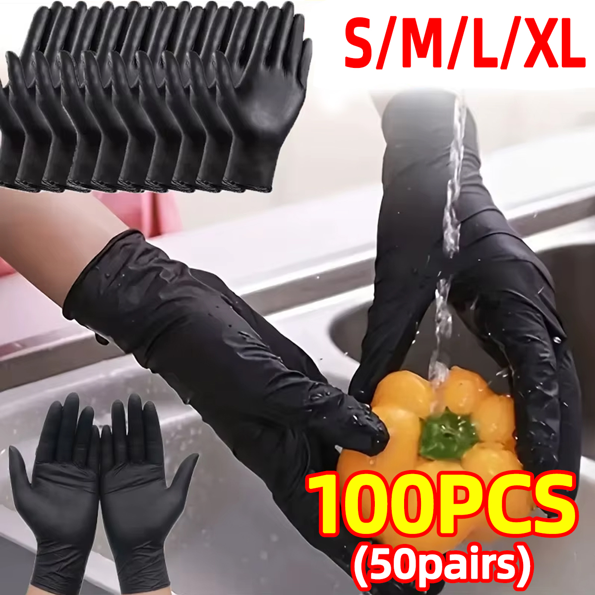 Heavy-Duty Black Disposable Ni - đánh giá và giá Latex Disposable Glove