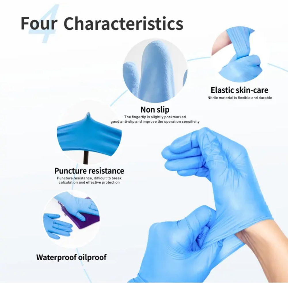 Nitrile Exam Gloves-Blue Latex - đánh giá và giá Exam Glove Nitrile