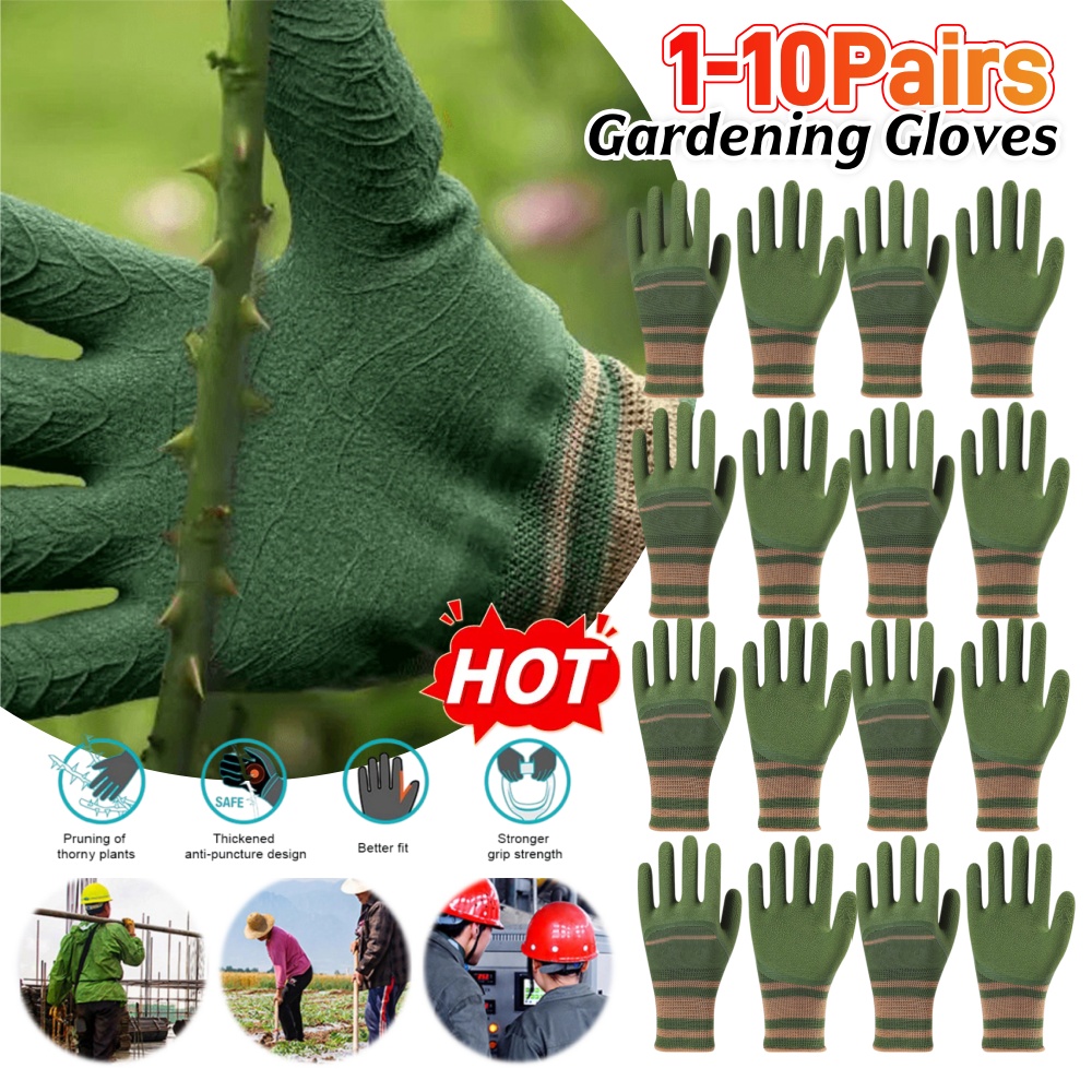 1-10Pairs Gardening Gloves Wat - đánh giá và giá Gardening Glove Waterproof