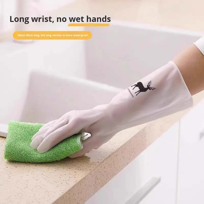 Waterproof Housework Cleaning  - đánh giá và giá Dish Glove Rubber