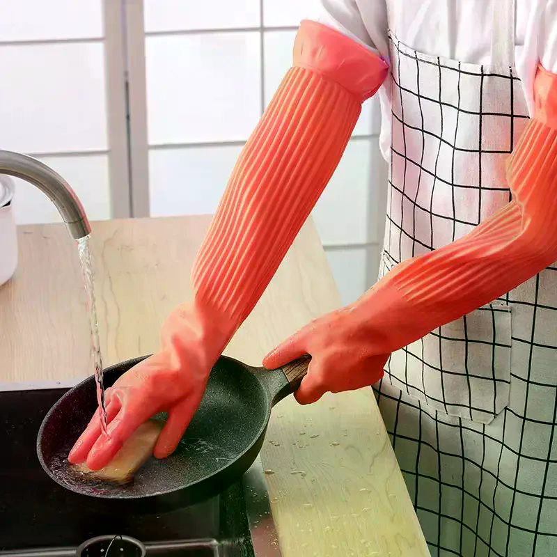 Long Reusable Rubber Dishwashi - đánh giá và giá Dish Glove Rubber
