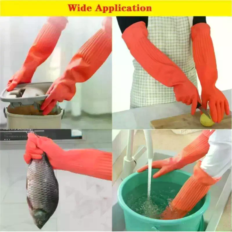 Long Reusable Rubber Dishwashi - đánh giá và giá Dish Glove Rubber