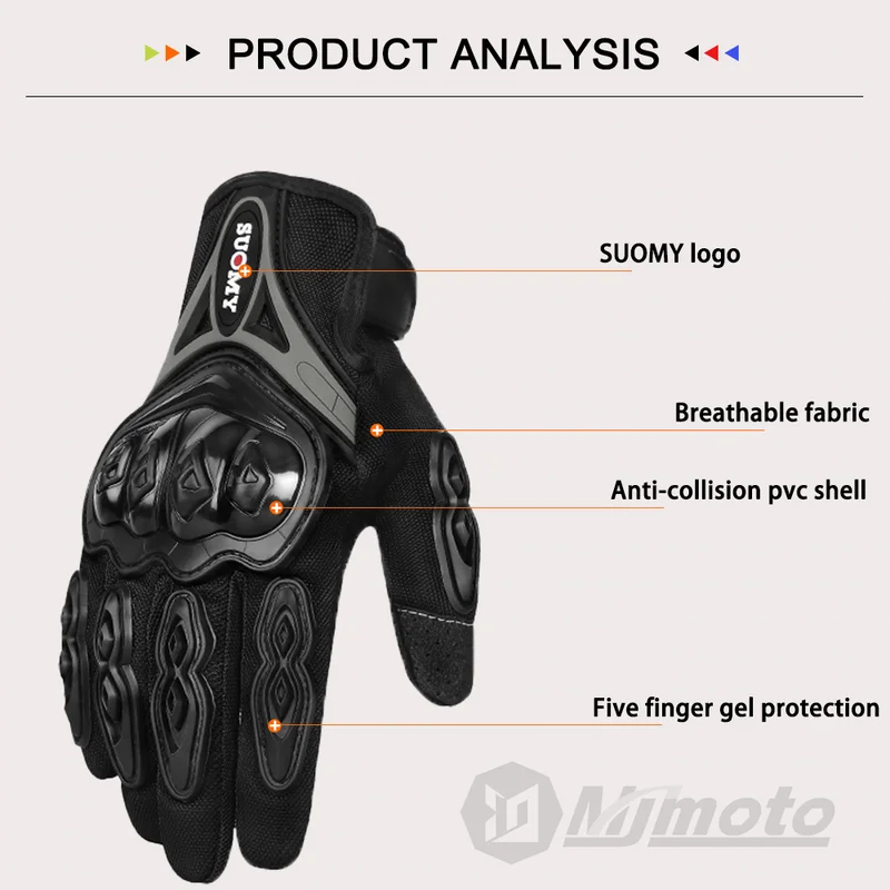 SUOMY Summer Touchscreen Motor - đánh giá và giá Motorcycle Glove Knuckle