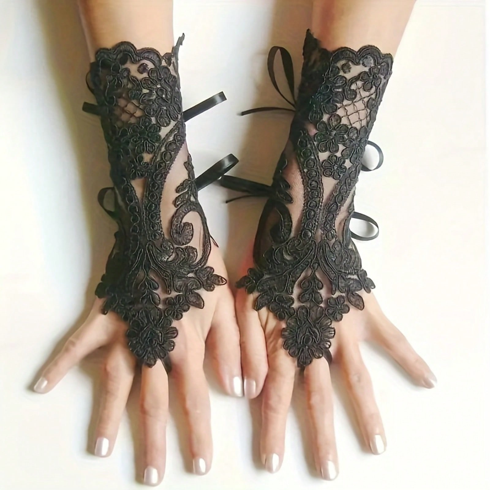 Women's Elegant Gothic Lace Gl - đánh giá và giá Fingerless Glove Knit