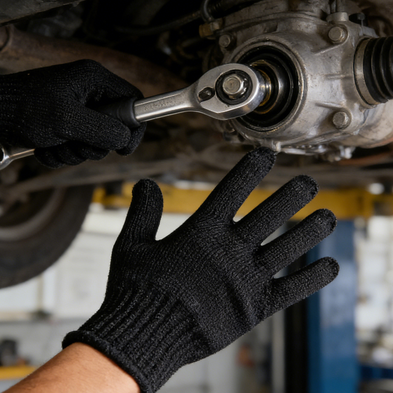 1 Pair Black Steel Wire Metal  - đánh giá và giá Cut Resistant Glove
